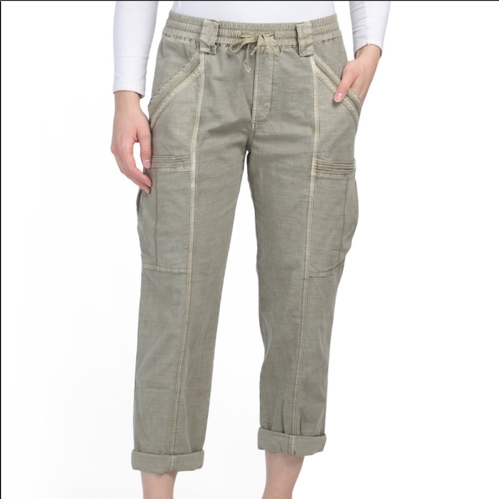ANTHROPOLOGIE LIGHTWEIGHT DRAWSTRING CARGO PANTS